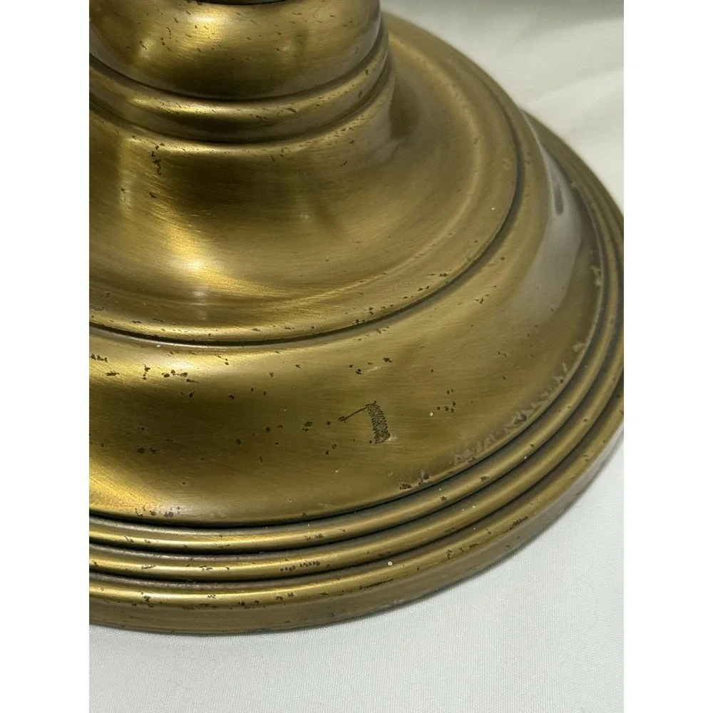 Vintage Mid Century Modern Brass‎ Table Lamp Works 32